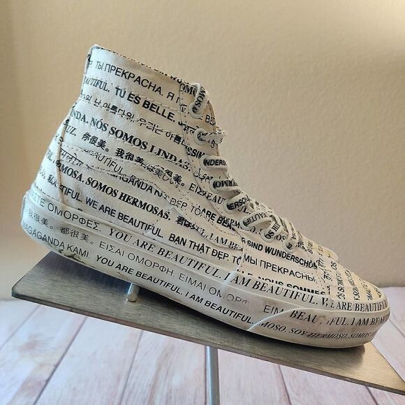 Men's Vans "We Are Beautiful" Sk8-Hi Tapered Sneakers 7 - Picture 8 of 14